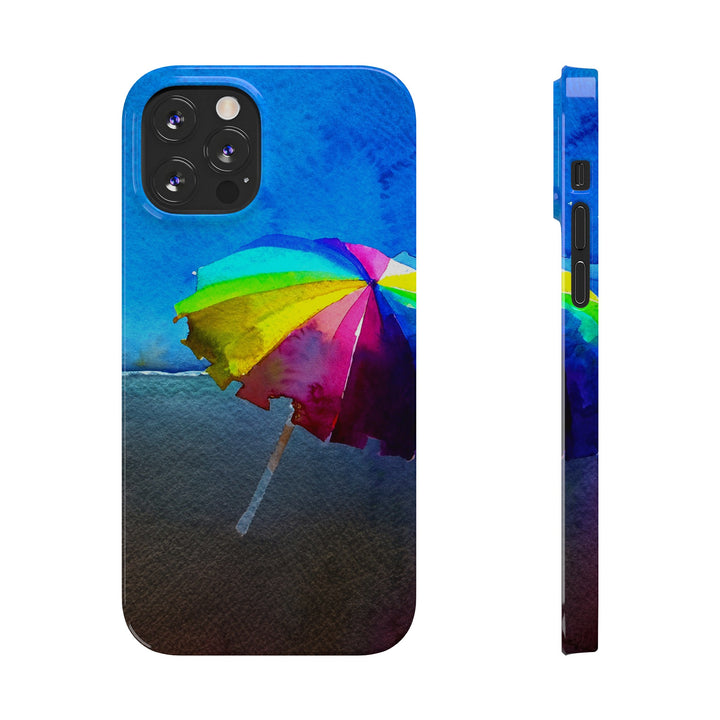 Slim Cute Phone Cases for Iphone - | iPhone 15 Case | iPhone 15 Pro Max Case, Iphone 14 Case, Iphone 14 Pro Max, Iphone 13, Summer Beach Umbrella - Studio40ParkLane