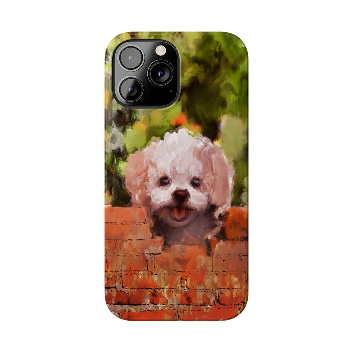Slim Cute Phone Cases for Iphone - | iPhone 15 Case | iPhone 15 Pro Max Case, Iphone 14 Case, Iphone 14 Pro Max, Iphone 13, Bichon Frise Dog - Studio40ParkLane