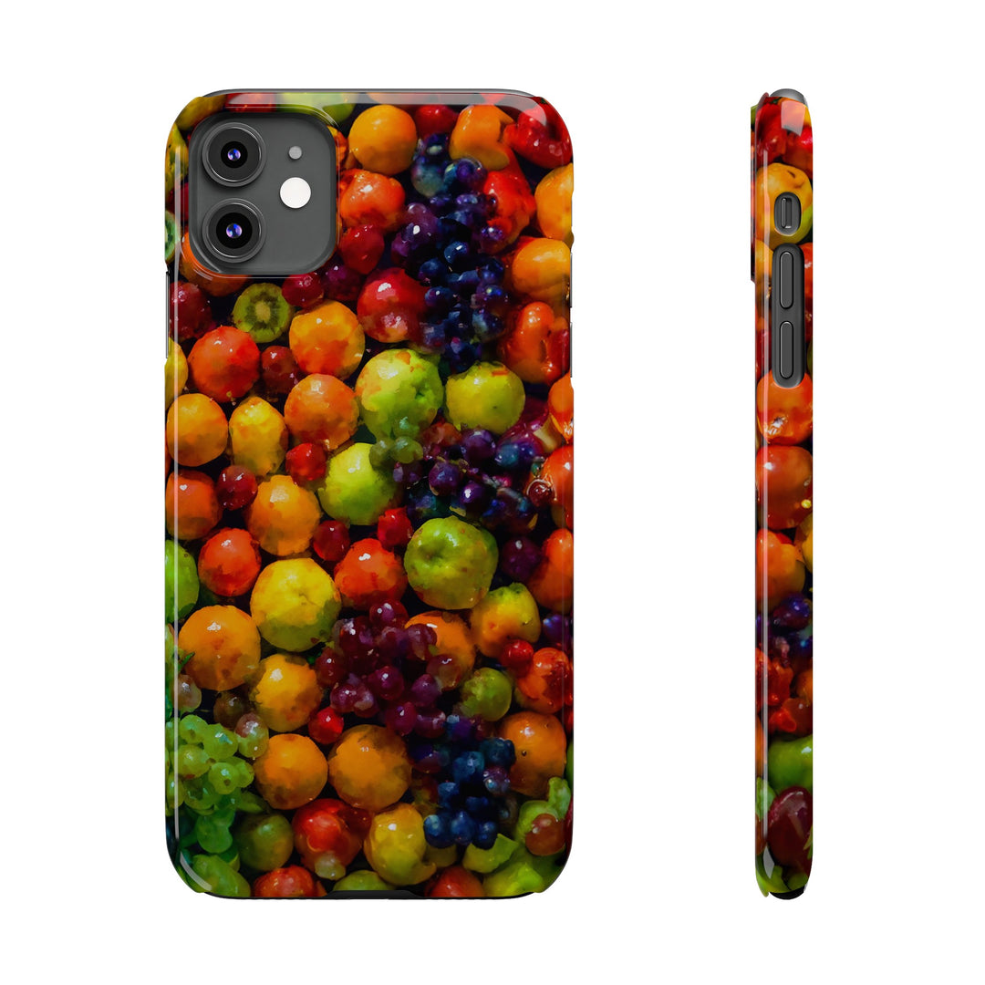 Slim Cute Phone Cases for Iphone | iPhone 15 Case | iPhone 15 Pro Max Case, Iphone 14, Iphone 14 Pro Max, Iphone 13, Summer Assorted Fruits - Studio40ParkLane