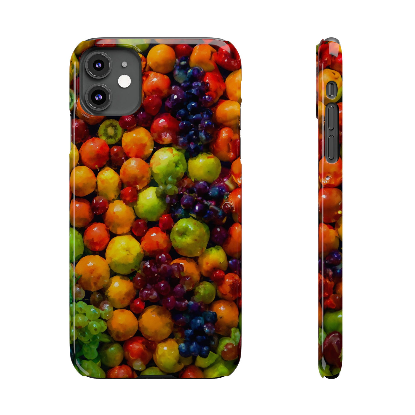 Slim Cute Phone Cases for Iphone  | iPhone 15 Case | iPhone 15 Pro Max Case, Iphone 14, Iphone 14 Pro Max, Iphone 13, Summer Assorted Fruits