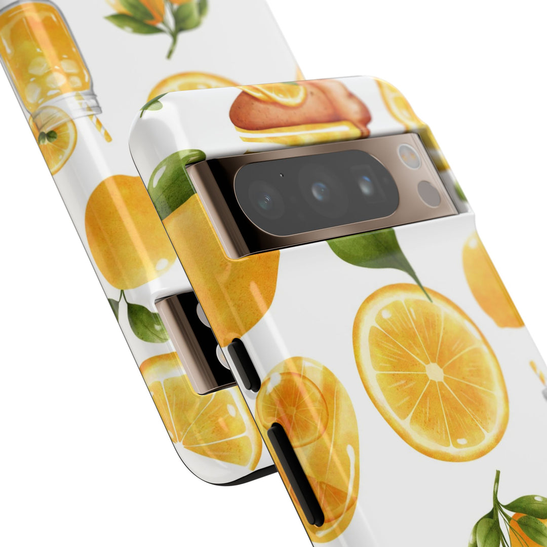 Impact Resistant, Lemon Fruit Pie, Cute Phone Cases for Samsung S24, S23, S22, S21, IPhone 15 pro Iphone 14 pro Iphone 13 IPhone 12 Iphone 11 - Studio40ParkLane