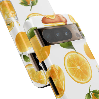 Impact Resistant, Lemon Fruit Pie, Cute Phone Cases for Samsung S24, S23, S22, S21, IPhone 15 pro Iphone 14 pro Iphone 13 IPhone 12 Iphone 11