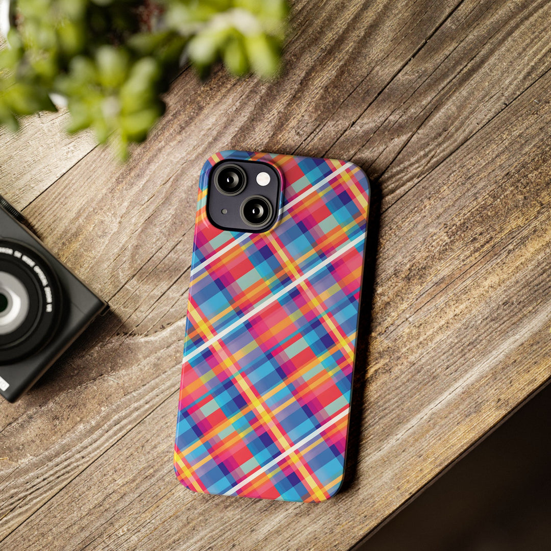 Slim Checkered Plaid Gift for Her Cute Phone Cases for Iphone 16 Pro Max | iPhone 15 Case | iPhone 15 Pro Max Case, Iphone 14, 13, 12, 11, 10, 8, 7 - Studio40ParkLane