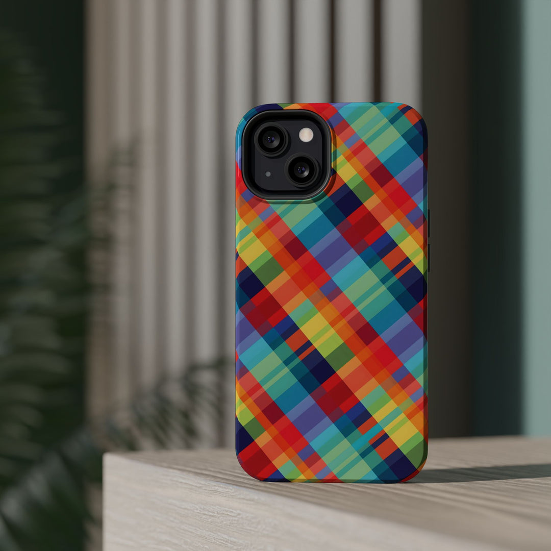 Checkered Plaid Magsafe Gift for Her Cute Phone Case for Iphone, | iPhone 16 | iPhone 15 Pro Max, Iphone 14 Pro Max, 13 12 11 10 9 8 7 - Studio40ParkLane