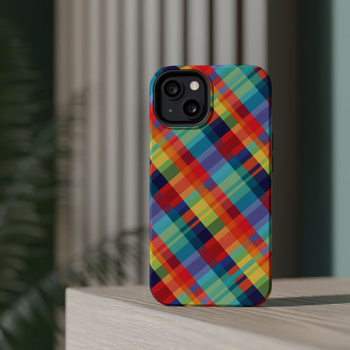 Checkered Plaid Magsafe Gift for Her Cute Phone Case for Iphone, | iPhone 16 | iPhone 15 Pro Max, Iphone 14 Pro Max, 13 12 11 10 9 8 7 - Studio40ParkLane