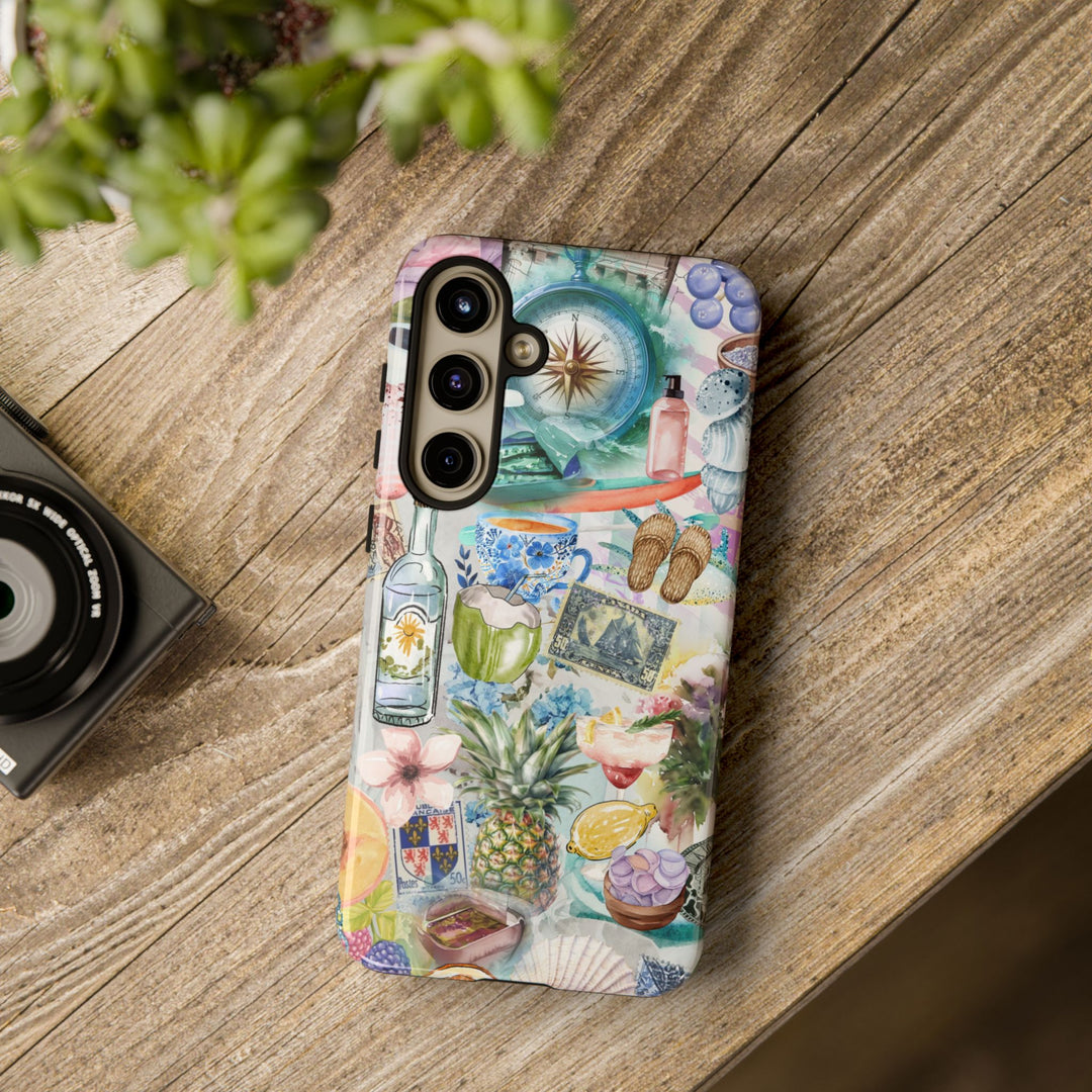 Impact Resistant, Travel Coquette Collage, Cute Phone Cases for Samsung S24, S23, S22, S21, IPhone 15 pro Iphone 14 pro Iphone 13 IPhone 12 Iphone 11 - Studio40ParkLane