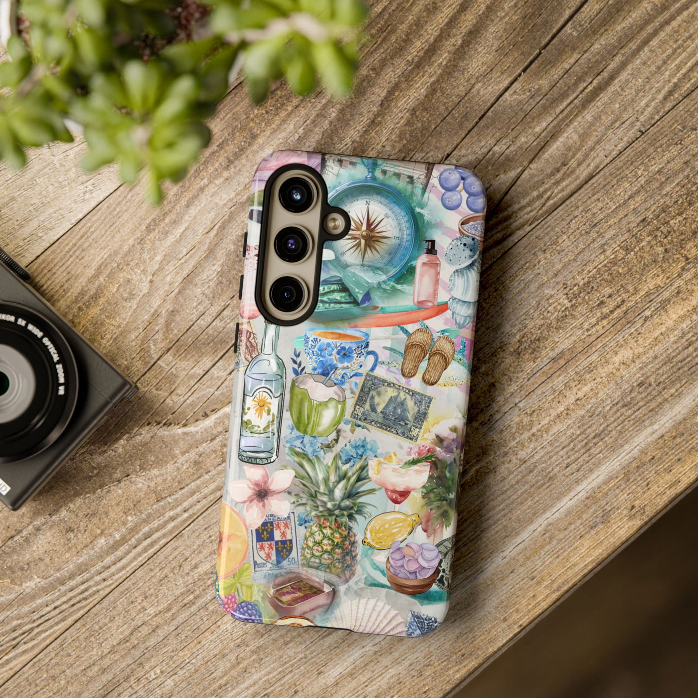 Impact Resistant, Travel Coquette Collage, Cute Phone Cases for Samsung S24, S23, S22, S21, IPhone 15 pro Iphone 14 pro Iphone 13 IPhone 12 Iphone 11