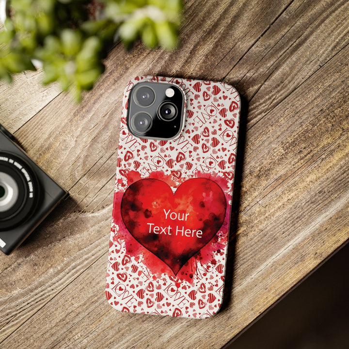 Slim Cute Phone Cases for Iphone - | iPhone 15 Case | iPhone 15 Pro Max Case, Iphone 14 Case, Iphone 14 Pro Max, Iphone 13, Valentine Hearts Love - Studio40ParkLane