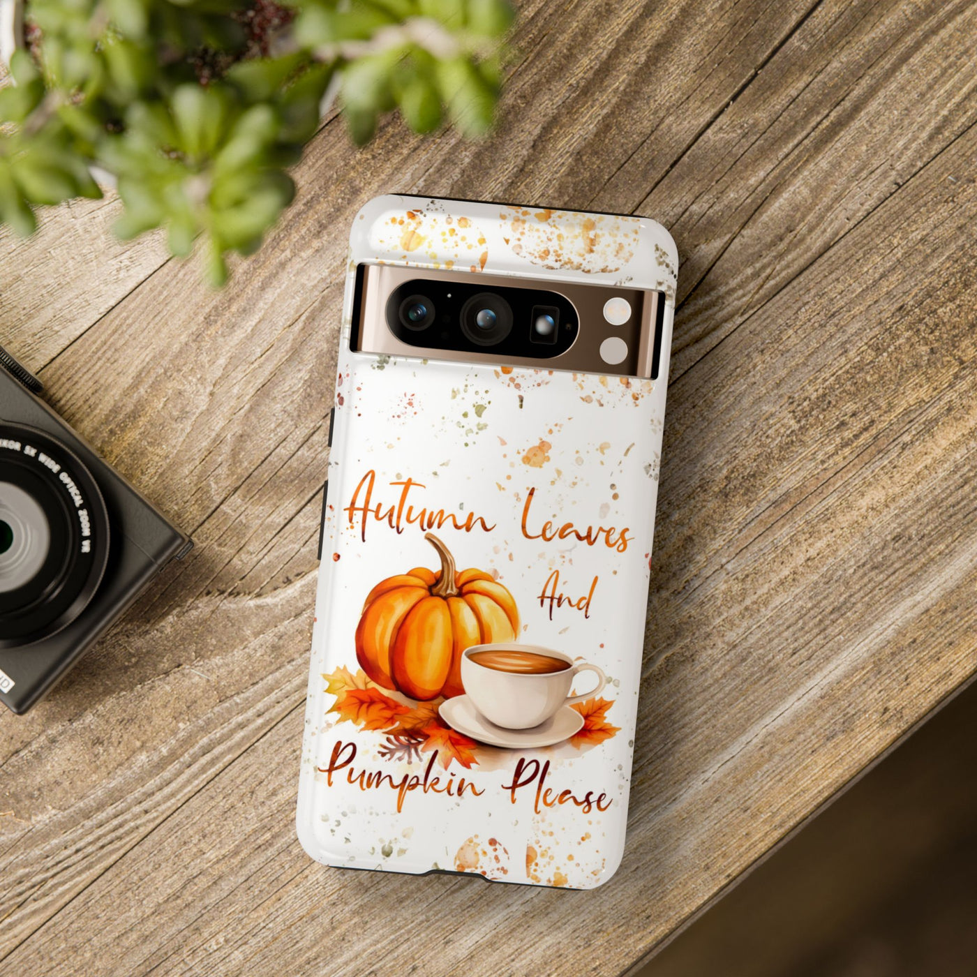 Impact Resistant, Fall Leaves Pumpkin Pie, Cute Phone Cases for Samsung S24, S23, S22, S21, IPhone 15 pro Iphone 14 pro Iphone 13 IPhone 12 Iphone 11