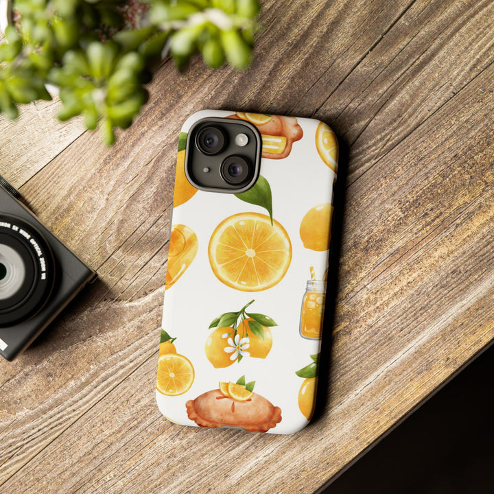 Impact Resistant, Lemon Fruit Pie, Cute Phone Cases for Samsung S24, S23, S22, S21, IPhone 15 pro Iphone 14 pro Iphone 13 IPhone 12 Iphone 11 - Studio40ParkLane
