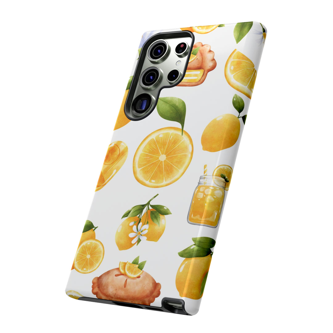 Cute Samsung Phone Case | Aesthetic Samsung Phone Case | Galaxy S23, S22, S21, S20 | Summer Fruit Lemons, Protective Phone Case - Studio40ParkLane
