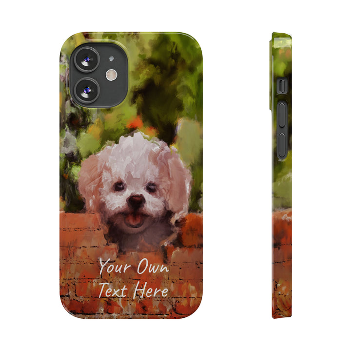Slim Personalized Cute iPhone Cases - | iPhone 15 Case | iPhone 15 Pro Max Case, Iphone 14 Case, Iphone 14 Pro Max, Iphone 13, Bichon Frise Dog - Studio40ParkLane