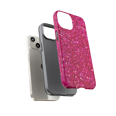 Pink Glitter Cute Phone Case, for IPhone 16 pro Max | Iphone 15, Iphone 14, IPhone 13 Case, 11 8 7, Samsung Galaxy S24, S23, S22, S21, 2 Layer Protection