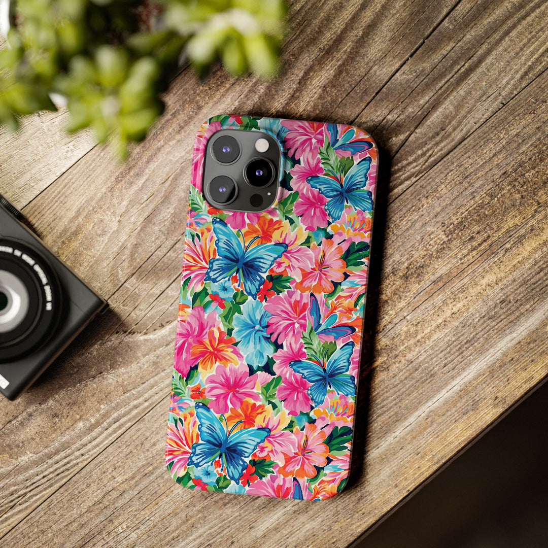 Slim Butterflies Flowers Gift for Her Cute Phone Cases for Iphone 16 Pro Max | iPhone 15 Case | iPhone 15 Pro Max Case, Iphone 14, 13, 12, 11, 10, 8, 7 - Studio40ParkLane
