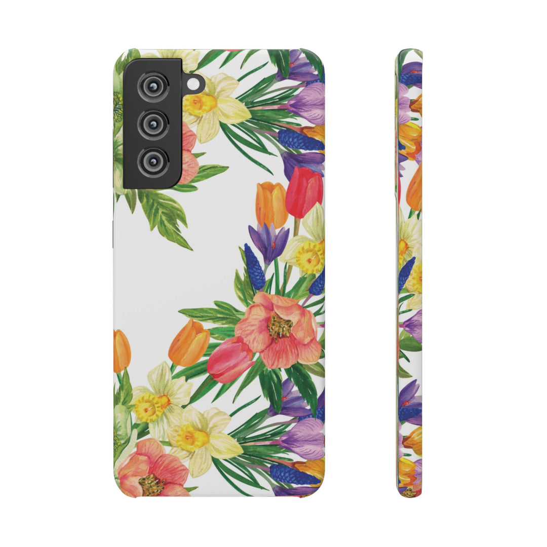 Sleek Snap Spring Summer Flowers Cute Phone Case for iPhone 16 15 14 13 12 11 X Xs Max Xr Pro Plus Samsung Galaxy S24 S23 S22 S21 S20 Ultra