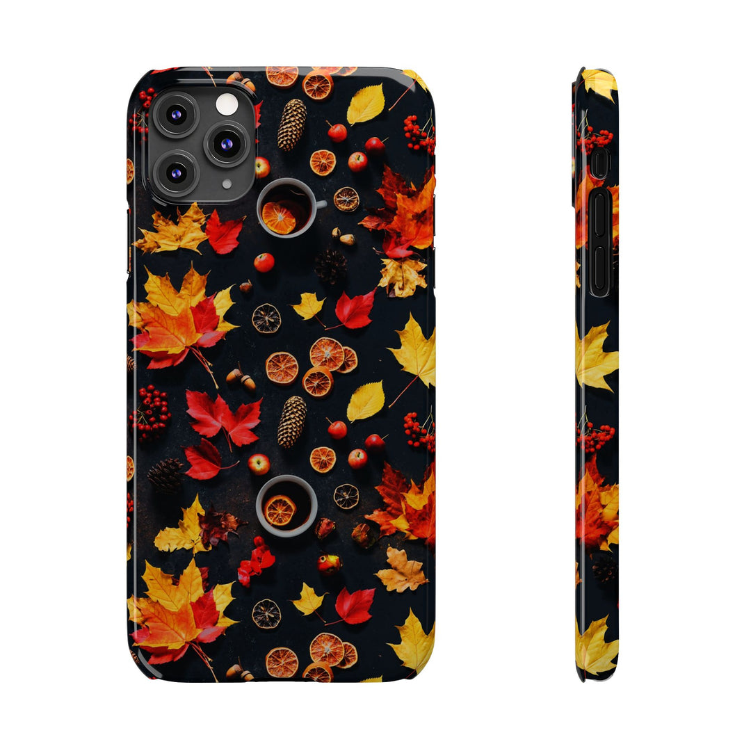 Slim Cute Fall Leaves Collage Phone Cases for Iphone | iPhone 15 Case | iPhone 15 Pro Max Case, Iphone 14, Iphone 14 Pro Max, Iphone 13, Iphone 16 - Studio40ParkLane