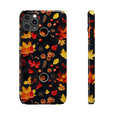 Slim Cute Fall Leaves Collage Phone Cases for Iphone | iPhone 15 Case | iPhone 15 Pro Max Case, Iphone 14, Iphone 14 Pro Max, Iphone 13, Iphone 16