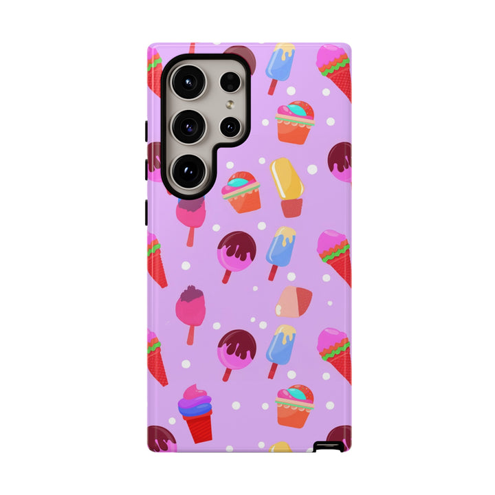 Cute Samsung Case | Cool Iphone Case | Summer Pink Ice - Cream, Samsung S24, S23, S22, S21, IPhone 15 Case | Iphone 14 Case, Iphone 13 Case - Studio40ParkLane