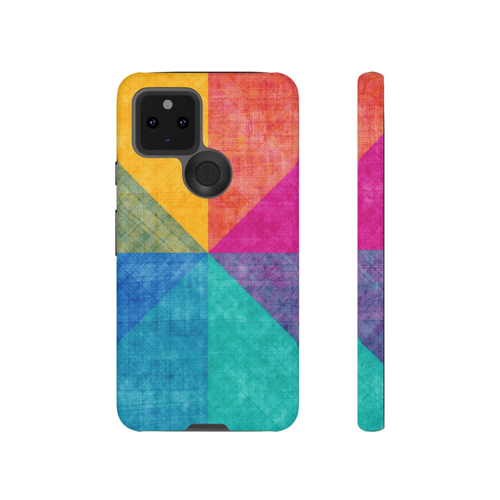 Impact Resistant, Colored Shapes, Cute Phone Cases for Samsung S24, S23, S22, S21, IPhone 15 pro Iphone 14 pro Iphone 13 IPhone 12 Iphone 11 - Studio40ParkLane