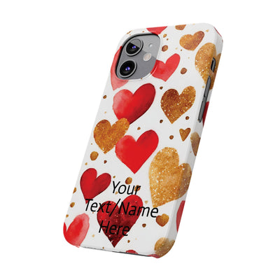 Slim Custom Personalized Valentine Love Gift for Her Cute Phone Cases for Iphone 16 Pro Max | iPhone 15 Case | iPhone 15 Pro Max Case, Iphone 14