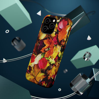Aesthetic Tough Magsafe Fall Leaves Foliage Phone Case - For iPhone 17 Pro Max iPhone 16 Pro iPhone 15 Iphone 14 Plus 13 Pro 12 11 10 - Studio40ParkLane