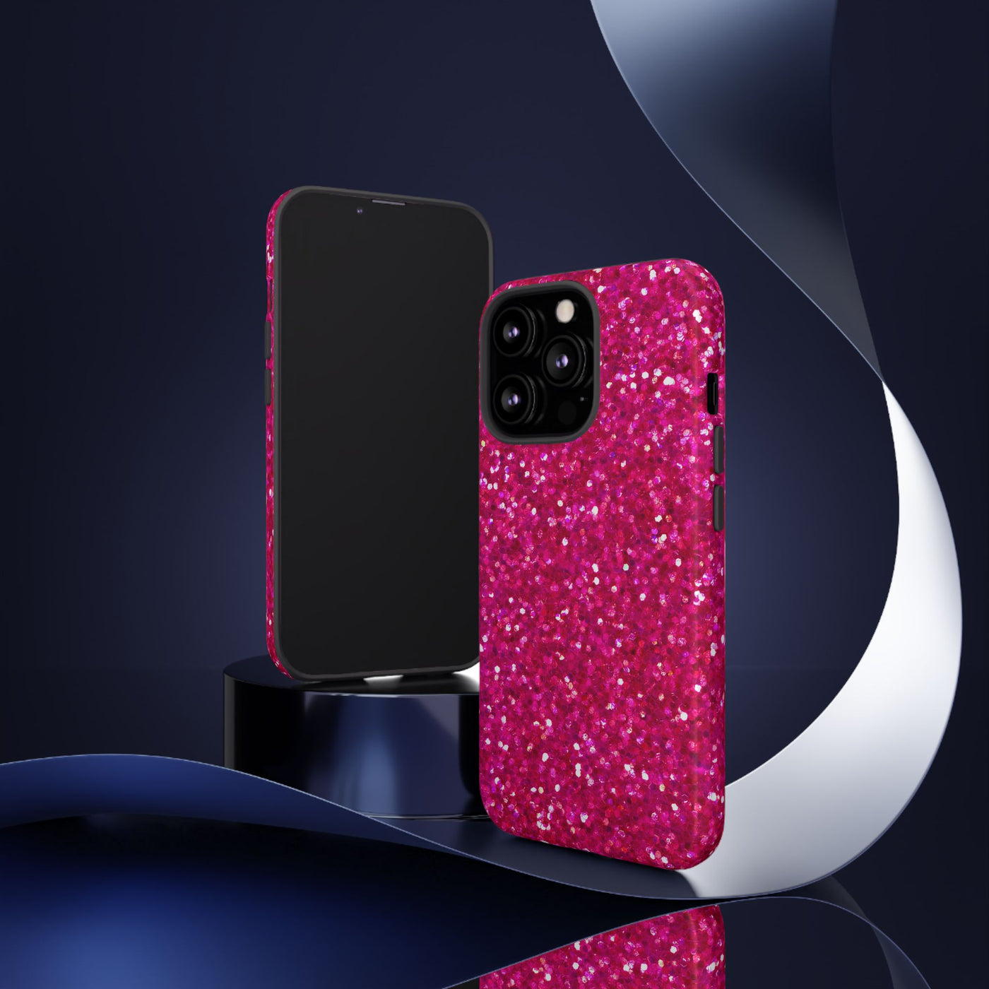 Pink Glitter Cute Phone Case, for IPhone 16 pro Max | Iphone 15, Iphone 14, IPhone 13 Case, 11 8 7, Samsung Galaxy S24, S23, S22, S21, 2 Layer Protection