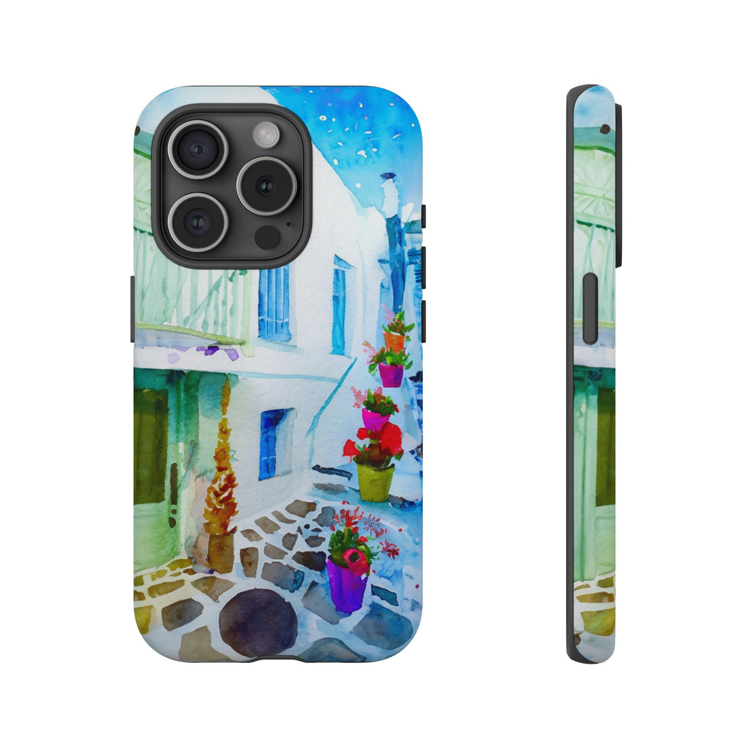 Impact Resistant, Greece House, Cute Phone Cases for Samsung S24, S23, S22, S21, IPhone 15 pro Iphone 14 pro Iphone 13 IPhone 12 Iphone 11 - Studio40ParkLane