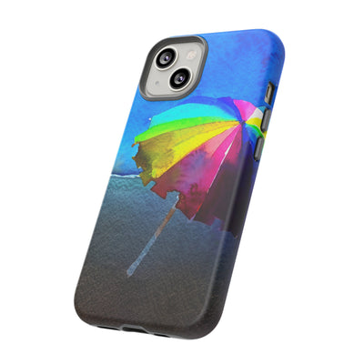 Cute Samsung Case | Cool Iphone Case | Summer Colorful Beach Parasol, Samsung S24, S23, S22, S21, IPhone 15 Case | Iphone 14 Case, Iphone 13 Case