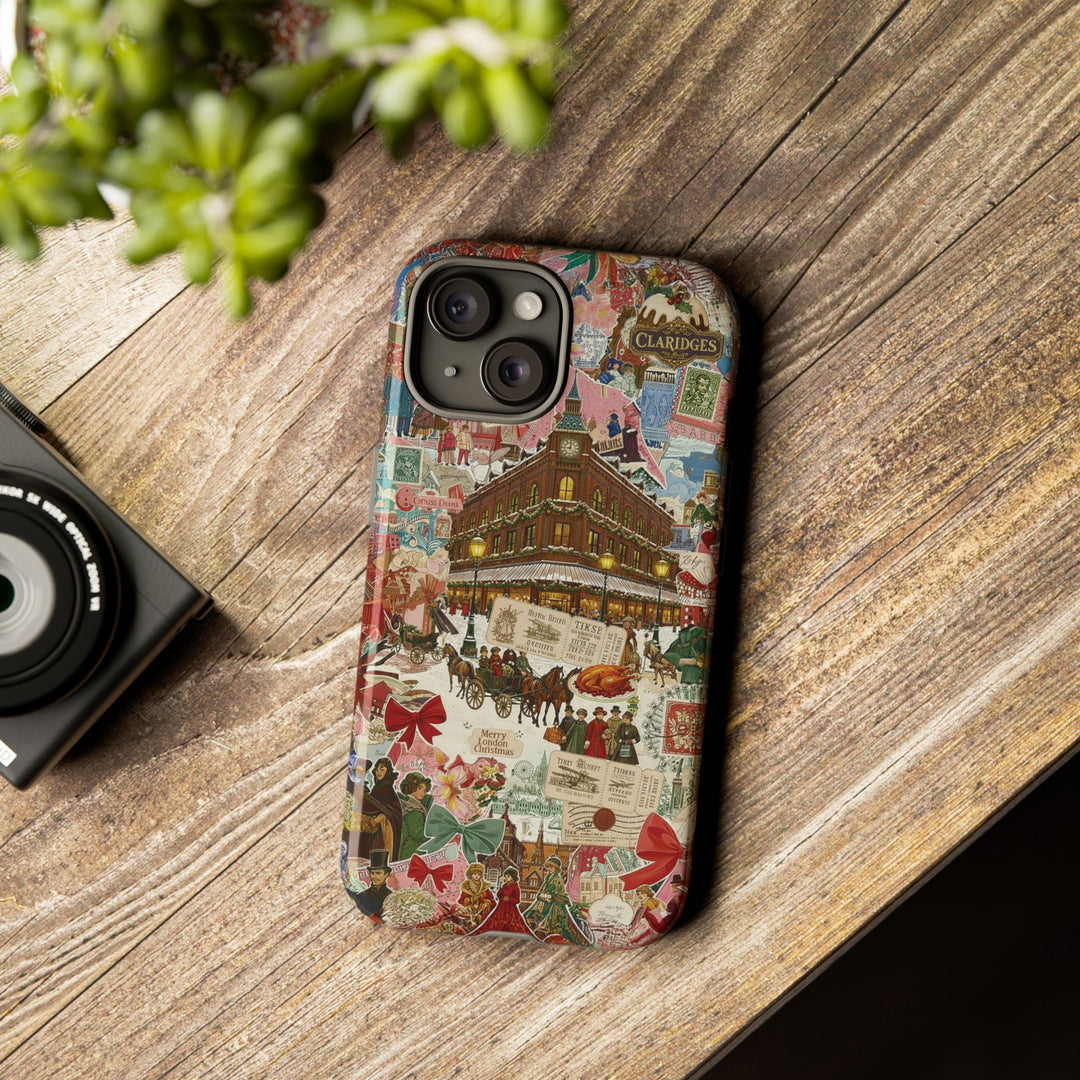 Aesthetic Tough London Coquette Collage Premium Phone Case - For iPhone 17 Pro Max iPhone 16 Pro iPhone 15 Iphone 14 Plus 13 Pro 12 11 10 XR - Studio40ParkLane