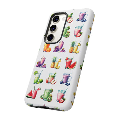 Cute Samsung Case | Cool Iphone Case | Tropical Summer Fruit Cocktail, Samsung S24, S23, S22, S21, IPhone 15 Case | Iphone 14 Case, Iphone 13 Case