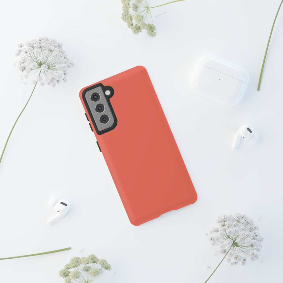 Premium Tough Coral Pink Orange Gift for Her Cute Phone Cases for Samsung S25 S24, S23, S22, S21, Iphone, 16, 15, 14, 13 Pro Max Ultra - Studio40ParkLane
