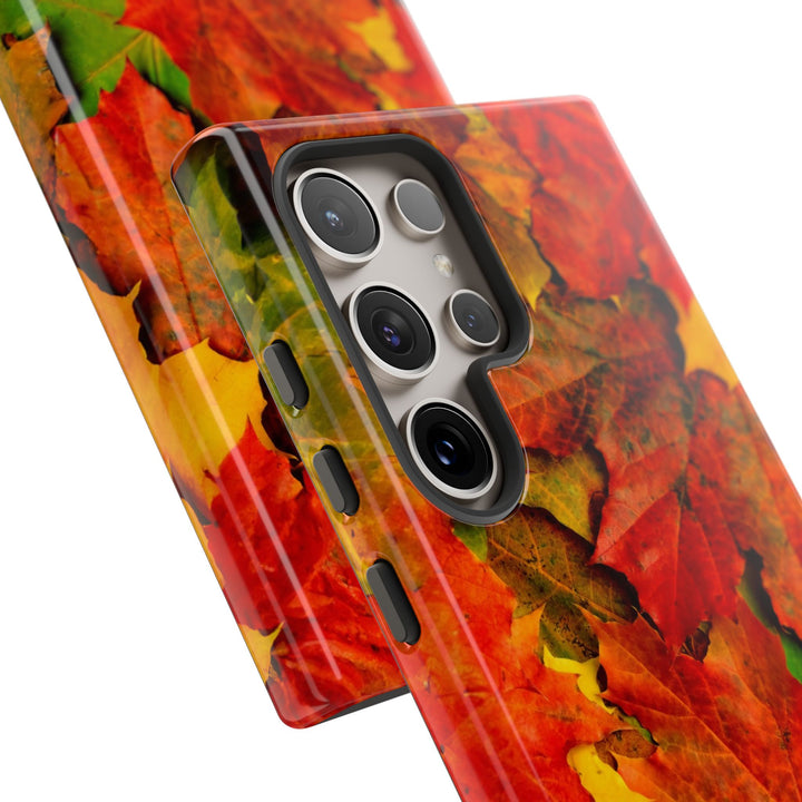 Fall Leaves Impact Resistant, Cute Phone Cases for Samsung S24, S23, S22, S21, IPhone 15 pro Iphone 14 pro Iphone 13 IPhone 12 Iphone 11 - Studio40ParkLane