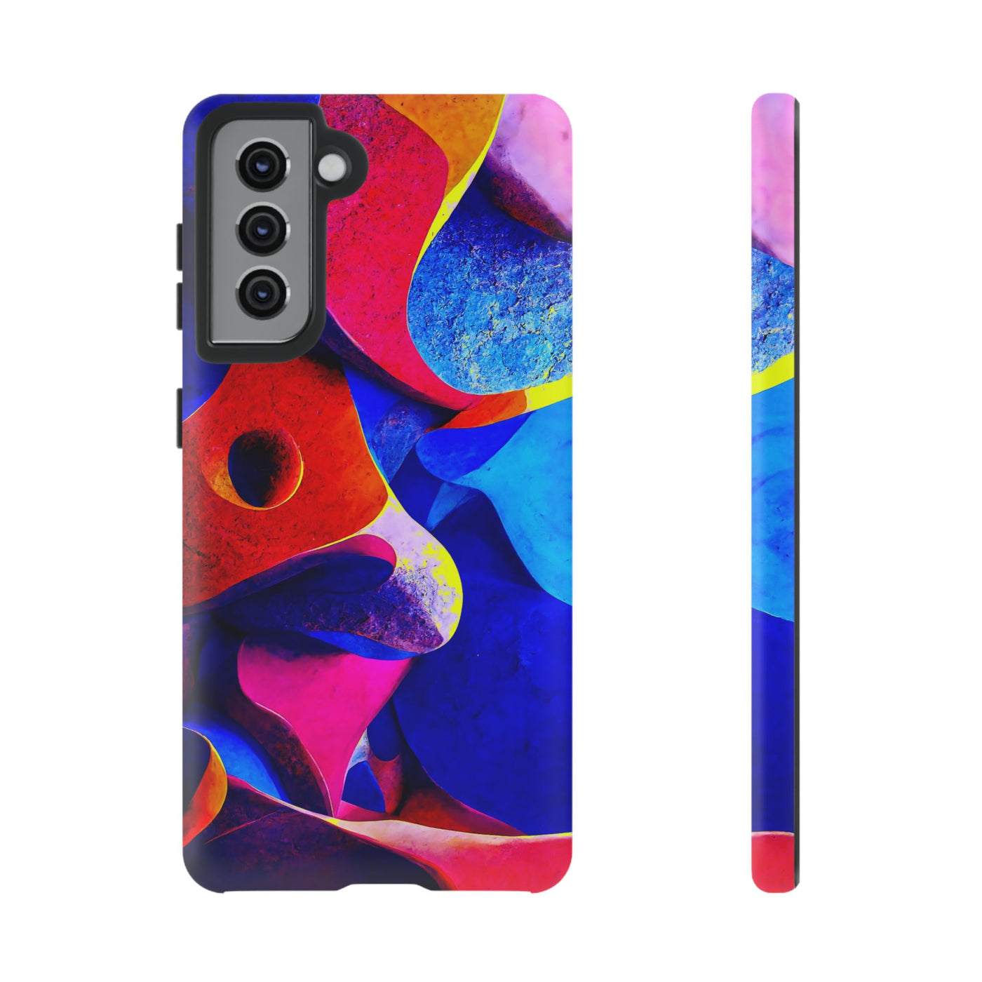 Impact Resistant, Abstract Shapes, Cute Phone Cases for Samsung S24, S23, S22, S21, IPhone 15 pro Iphone 14 pro Iphone 13 IPhone 12 Iphone 11