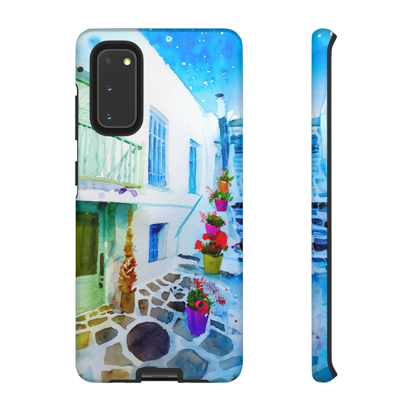 Impact Resistant, Greece House, Cute Phone Cases for Samsung S24, S23, S22, S21, IPhone 15 pro Iphone 14 pro Iphone 13 IPhone 12 Iphone 11