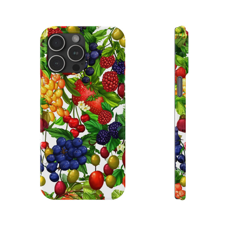 Slim Cute Phone Cases for Iphone - | iPhone 15 Case | iPhone 15 Pro Max Case, Iphone 14 Case, Iphone 14 Pro Max, Iphone 13, Summer Mixed Fruit - Studio40ParkLane