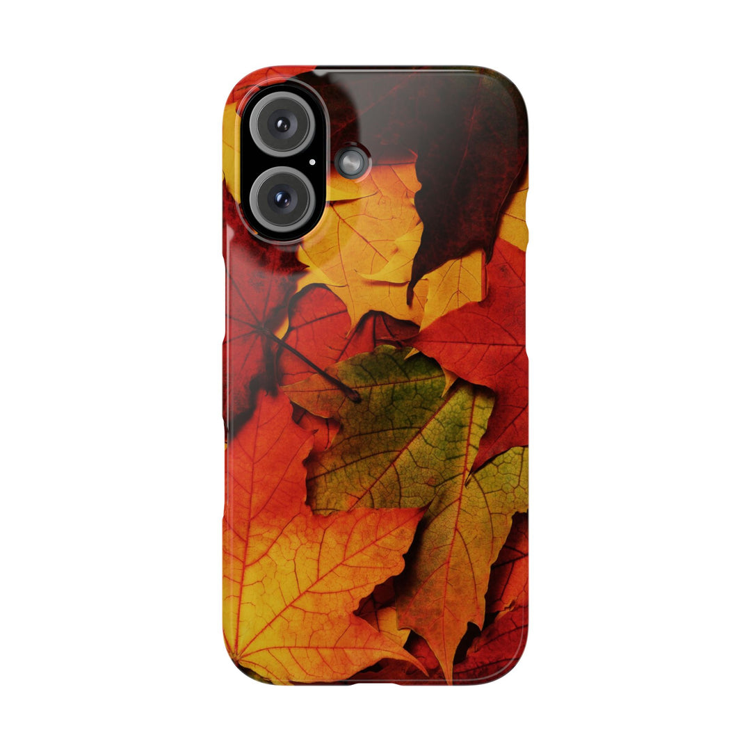 Slim Autumn Fall Leaves Gift Cute Phone Cases for Iphone 16 | iPhone 15 Case | iPhone 15 Pro Max Case, Iphone 14, Iphone 14 Pro Max, Iphone 13, Slim Mom Dad Gift - Studio40ParkLane