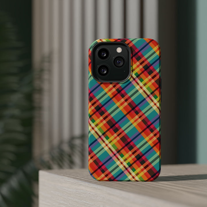 Checkered Plaid Magsafe Gift for Her Cute Phone Case for Iphone, | iPhone 16 | iPhone 15 Pro Max, Iphone 14 Pro Max, 13 12 11 10 9 8 7 - Studio40ParkLane