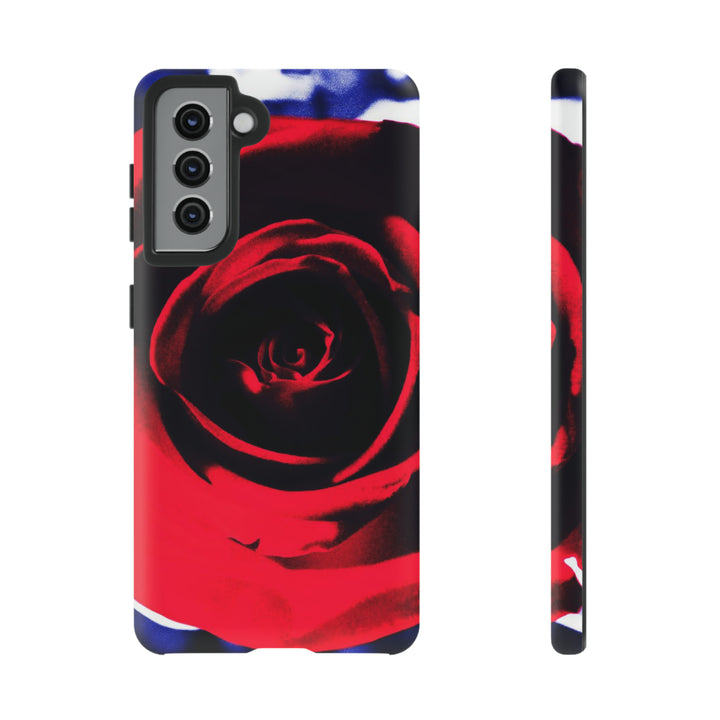 Cute Samsung Phone Case | Aesthetic Samsung Phone Case | Red Rose | Galaxy S23, S22, S21, S20 | Luxury Double Layer | Cool - Studio40ParkLane