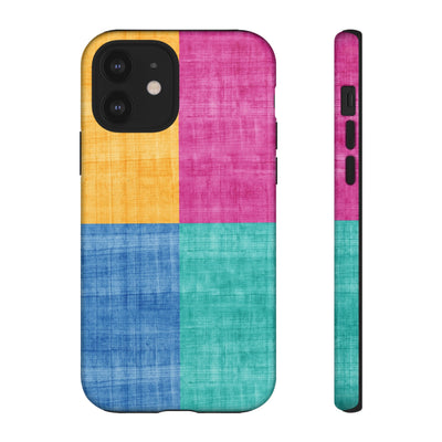 Impact Resistant, Colored Shapes, Cute Phone Cases for Samsung S24, S23, S22, S21, IPhone 15 pro Iphone 14 pro Iphone 13 IPhone 12 Iphone 11