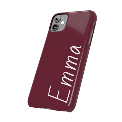 Personalized Initial Name Custom Slim Phone Cases for Iphone 16 Pro Max | iPhone 15 Case | iPhone 15 Pro Max Case, Iphone 14, 13, 12, 11, 10, 8, 7 - Studio40ParkLane