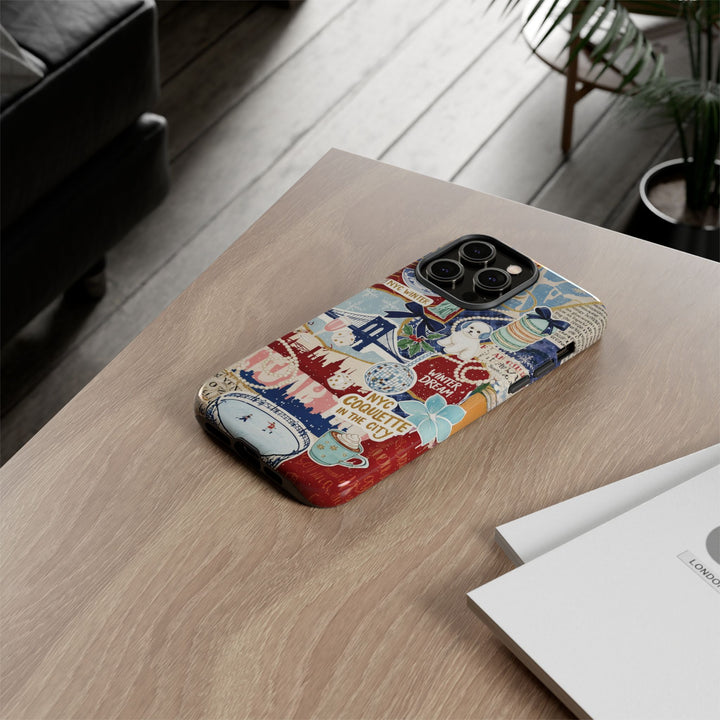 New York Winter Coquette Collage Tough Premium Phone Case - For iPhone 17 Pro Max iPhone 16 Pro iPhone 15 Iphone 14 Plus 13 Pro 12 11 10 XR