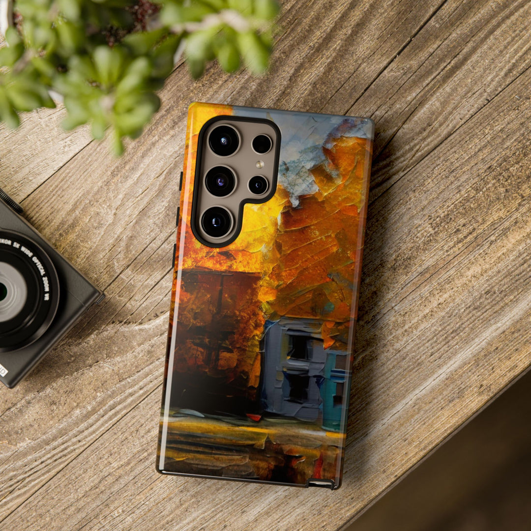 Impact Resistant, Fall Leaves Oil Painting, Cute Phone Cases for Samsung S24, S23, S22, S21, IPhone 15 pro Iphone 14 pro Iphone 13 IPhone 12 Iphone 11 - Studio40ParkLane