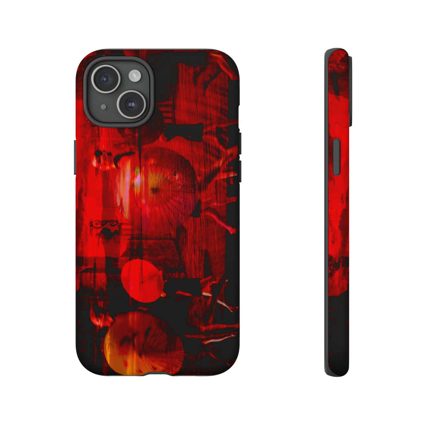 Cute IPhone Case | iPhone 15 Case | iPhone 15 Pro Max Case, Iphone 14 Case, Iphone 14 Pro Max Case IPhone Case for Art Lovers, Sunset Dance Red