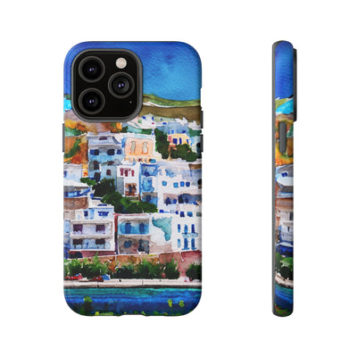 Impact Resistant, Greece House, Cute Phone Cases for Samsung S24, S23, S22, S21, IPhone 15 pro Iphone 14 pro Iphone 13 IPhone 12 Iphone 11