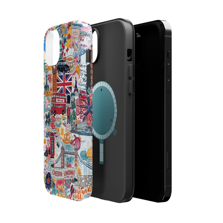 London England Coquette Collage Tough Magsafe Cute Phone Cases for Iphone | iPhone 17 Pro Max Case, Iphone 16, Iphone 15 14 13 12 11 10 9 - Studio40ParkLane