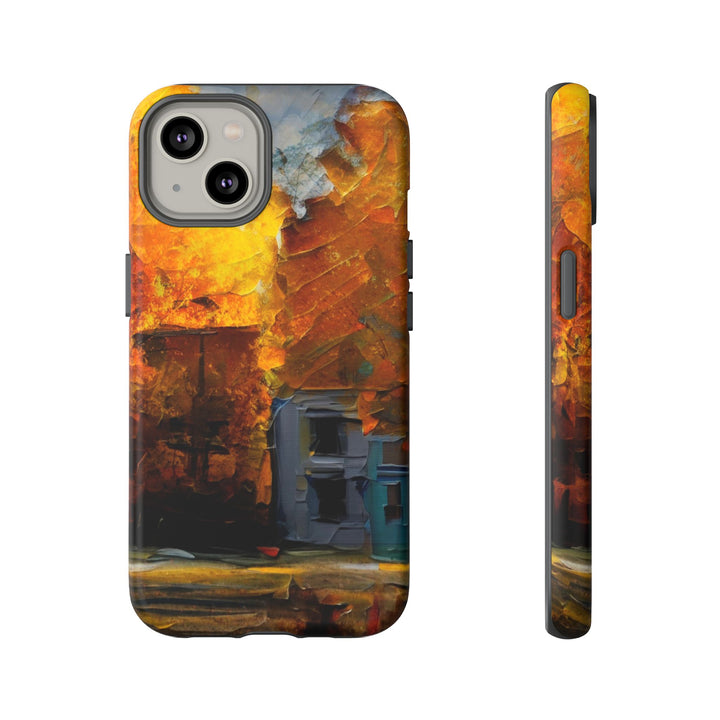 Impact Resistant, Fall Leaves Oil Painting, Cute Phone Cases for Samsung S24, S23, S22, S21, IPhone 15 pro Iphone 14 pro Iphone 13 IPhone 12 Iphone 11 - Studio40ParkLane