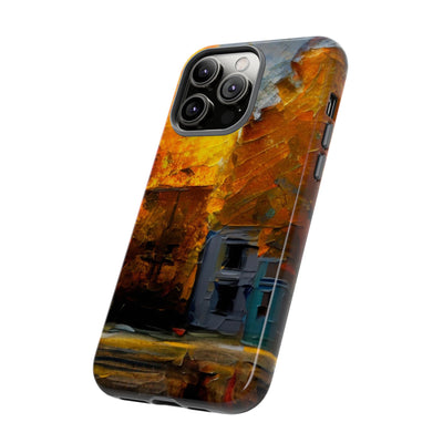 Impact Resistant, Fall Leaves Oil Painting, Cute Phone Cases for Samsung S24, S23, S22, S21, IPhone 15 pro Iphone 14 pro Iphone 13 IPhone 12 Iphone 11