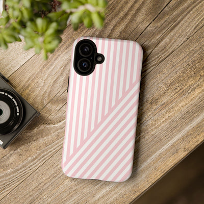 Custom Personalized Tough Phone Case - Aesthetic Stripes - For iPhone 17 Pro Max iPhone 16 Pro iPhone 15 Iphone 14 Iphone 13 Plus 13 12 11 - Studio40ParkLane