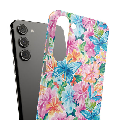 Snap Butterflies Flowers Cute Phone Cases for Samsung S24, S23, S22, S21, S20, Plus and Ultra, Iphone 16 Pro Max, Iphone 15, 14, 13, 12, 11, 10 - Studio40ParkLane