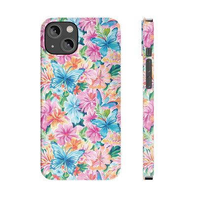 Slim Butterflies Flowers Gift for Her Cute Phone Cases for Iphone 16 Pro Max | iPhone 15 Case | iPhone 15 Pro Max Case, Iphone 14, 13, 12, 11, 10, 8, 7
